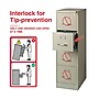 Staples Heavy Duty 4 Drawer Vertical File Cabinet, Letter Size, 51.97"H x 15"W x 22"D, Putty (22336D)~#|#~D0DD1DAA-712A-4EC1-8EDC8C8C09A3705C_sc7