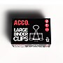 ACCO Large Binder Clips, 1.06" Capacity, Black, 12 Clips/Pack (72100)~#|#~D0E087C5-E25D-4926-846F75BCF6BF7A8A_sc7