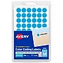 Avery Hand Written Color Coding Labels, 0.5"Dia., Light Blue, 60/Sheet, 14 Sheets/Pack (5050)~#|#~D0E8CD45-6B17-4913-BA2EC3B35B63AEBB_sc7