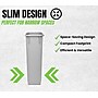 Alpine Industries Plastic Trash Can and Dolly, 23 Gallon, Gray (ALP477-GRY-PKD)~#|#~D0F6CB79-4262-4811-8C7D74745C29C1F7_sc7