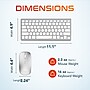 Delton N35 Mini Wireless Keyboard and Optical Mouse Combo, Silver/White (DKMKITMIN35-WW)~#|#~D0FBB18E-442D-4DB5-9281BEB8023A9A81_sc7