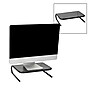 Mind Reader Ventilated Monitor Stand, Holds up to 44 lbs., Metal, Black, 2/Pack (2METMONST-BLK)~#|#~D1118FE7-930A-4A3B-922EAC172F3BBC15_sc7