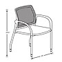 HON Ignition Mesh/Fabric Multi-Purpose Stacking Chair, Charcoal/Breeze (HIGS6.F.E.IB.HAML17.PLAT)~#|#~D115B8C0-10E8-4300-8A67CDFF4467139C_sc7