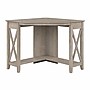 Bush Furniture Key West 34"W Small Corner Desk, Washed Gray (KWD134WG-03)~#|#~D11E875C-EA4C-45A3-BE1C5EE8AD529AFB_sc7