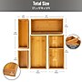 Mind Reader 5-Piece Drawer Organizer Set, Brown (DRORGBM5-BRN)~#|#~D1259EF6-69AF-41FC-B4203EC17EA41767_sc7