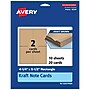 Avery Matte General Use Blank Cards, Kraft Brown, 20/Pack (95347)~#|#~D134BA6B-E610-4BAF-BD3A196E53A6BAB9_sc7