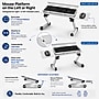 Uncaged Ergonomics WorkEZ Adjustable Keyboard and Mouse Tray, Silver (WEKTs)~#|#~D16BAD85-A704-419C-890955925627606E_sc7