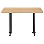 Flash Furniture Bennett Wooden Commercial Indoor Table, 48" x 30", Natural Top/Black Base (GSF3048NTT0522)~#|#~D185EAAD-5257-4D6F-B41EAFF534B82E2C_sc7