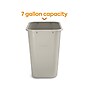 Coastwide Professional™ Plastic Trash Can, 7 Gallon, Beige (CW56430)~#|#~D192CBD6-4779-45FD-9D19DD365EE1A13D_sc7