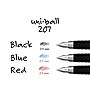 uniball 207 Retractable Gel Pens, Micro Point, 0.5mm, Red Ink, Dozen  (61257)~#|#~D1973609-A533-4CAF-B270AA2BFA3564D1_sc7
