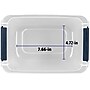 Home Logic 6.5 Qt. Latch Lid Storage Tote, Clear/White, 8/Pack (HLCOM7249010759)~#|#~D1987C31-285E-4A7D-9863C47A687238E7_sc7