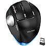 Delton T100 Wireless Ergonomic Trackball USB Mouse, Black (DMST100-WB)~#|#~D1BDB619-3327-431F-A2D135C287F622BD_sc7