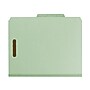 Smead 100% Recycled Paperboard Classification Folders, Letter Size, 2 Dividers, Gray/Green, 10/Box (14023)~#|#~D1C0EE73-0C9D-4912-888E24F2DE4E4AB2_sc7