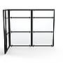 VersaDesk WorkNest 66"H x 79.5"W L-Shaped Cubicle Panel Workstation, Black (WNCL-7248-B)~#|#~D1DC80FF-EAFD-4E70-A79A52B5A976BFD9_sc7