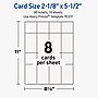 Avery Rectangle Integrated Cards, Matte White, 80/Pack (19479399868)~#|#~D1EAD21F-A9D4-46AE-A4763A5B5114D37F_sc7