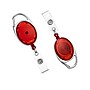 Staples Carabiner Name Badge Reels, 30" Retractable Cord Length, Metal, Red, 10/Pack (51914)~#|#~D220343F-66D5-4332-B07719A8B553F3C0_sc7