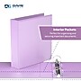 Davis Group Standard View 2" 3-Ring Binders, Lavender, 6/Pack (7413-13-06)~#|#~D23C0A8D-5B6B-4E4C-91EF5E67F147FFF8_sc7