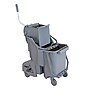 Unger SmartColor Dual Compartment Mop Bucket & Side-Press Wringer, 32-Quart, Gray (COMBG)~#|#~D24406A7-5498-42D8-AE92D09E890AA20D_sc7