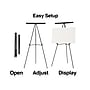 Staples Tri-Lite Display Easel, Black Steel (28220US/50449US)~#|#~D24870EA-BF44-4786-9186E5A598EB283B_sc7