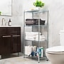 Mind Reader 4 Shelf Metal Adjustable Shelving, 48" x 11.75" x 23.5", Silver (4TSHELVU-SIL)~#|#~D249CA39-EC8C-4901-B707942C001BAA5B_sc7