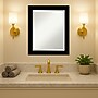Amanti Art Brushed Black Beveled Bathroom Wall Mirror, 23.5" x 19.5", Black (A42678100279)~#|#~D249EA6A-0D87-4212-B54EB30214C02A0B_sc7