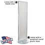 Azar Studio Base 60" x 17" Pegboard Floor Stand, White (700770-WHT-6W50)~#|#~D249F9E5-C501-4370-AEEE11BD08787E6D_sc7