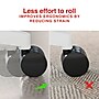 Staples Office Chair Mat, Clear Floor Mats with Lip, Flat-Pile Carpets, Extended Under-Desk Coverage, 53 x 45 Inch, Smooth Glide~#|#~D25E14E7-5ADE-4485-AA28BB123DA6931E_sc7