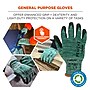 Ergodyne ProFlex 7002-ECO Recycled PU Coated Gloves, 15 Gauge, Green, X-Small (10561)~#|#~D283651E-5A24-4A79-A4C5FE727C8CEE2F_sc7