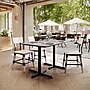 Flash Furniture Acadia Wooden Dining Table with X-Bases, 30"D x 48"W, Gray Faux Concrete/Black Base (ST3048CGT2230)~#|#~D2A91592-A7D1-4F59-ABFA49A89F74074F_sc7