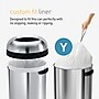 simplehuman Commercial Bullet Steel Trash Can with Open Lid, 30 Gallon, Matte Black (CW1493)~#|#~D2AEEDBC-D80F-4354-BEED4443CD404C4E_sc7