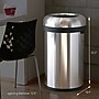 simplehuman Commercial Bullet Steel Trash Can with Open Lid, 30 Gallon, Matte Black (CW1493)~#|#~D2AFFA87-E2F1-4F62-BE88D72370DCC701_sc7