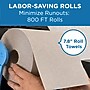 Pacific Blue Basic Recycled Hardwound Paper Towels, 1-ply, 800 ft./Roll, 6 Rolls/Carton (26301)~#|#~D2BEF79A-55FC-4D9E-96AC187757E34C14_sc7