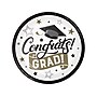 Creative Converting Congrats Grad Graduation Plate, Multicolor, 24/Pack (DTC369862DPLT)~#|#~D2D6B1A8-F915-4F3C-B887F542D5D0E92F_sc7