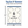 Avery 3" Diameter Blank Price & Merchandise Tags, Ivory, 60/Pack (95334-MIT10)~#|#~D30787EC-5F1A-4A07-B8DD040FCFFD48FD_sc7