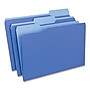 Universal File Folder, 3 Tab, Legal Size, Blue, 100/Box (UNV10521)~#|#~D31FDF6F-3BDA-486A-ABDAB8110B805E47_sc7