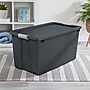 Sterilite 45 Gallon Wheeled Latching Storage Tote, Plastic, Flat Gray, 4/Carton (22223V04)~#|#~D3281526-8610-432F-8AB11AD4AB73FD33_sc7