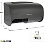 Alpine Industries Side-by-Side Double Roll Toilet Tissue Dispenser, Gray, 2/Pack (452-GRY-2PK)~#|#~D33215DB-31ED-4647-94C6CE0E76A9BFAD_sc7