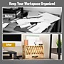 Mind Reader 3-Compartment Wood Desk Organizer, Brown (DESKMEMO-BRN)~#|#~D36482FD-B4CA-4F3E-9D49AD6298F873C8_sc7