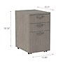 Alera Valencia Mobile Pedestal File Drawer, Legal/Letter, 15.88" x 20.5" x 28.39", Gray~#|#~D36BBA54-90E1-4425-8F8D09B95C9EDB89_sc7