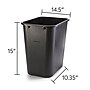 Coastwide Professional™ Indoor Trash Can Without Lid, Black Soft Molded Plastic, 7 Gallon (CW56429)~#|#~D3A81337-D041-4712-9CECD7D9BBE822B0_sc7