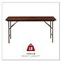 Alera Wood Folding Table, Rectangular, 59.88w x 17.75d x 29.13h, Mahogany (ALEFT726018MY)~#|#~D3C3F66F-42BD-43B9-AAC33EAAD74F535D_sc7