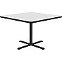 Correll Square-Shaped Dry-Erase Markerboard Cafe Table, 42" x 42", Frosty White/Black (BXT42DES-80)~#|#~D3C85B71-15C9-4407-8460DD3DC2755F61_sc7