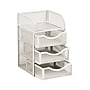 Mind Reader 4-Compartment Metal Desk Organizer, White (MESHMINI-WHT)~#|#~D3D53B14-3089-469E-B4C0CC05C56D2C26_sc7