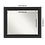 Amanti Art Ridge Black Frame Wall Mirror, 27.5" x 33.5" (A42674593609)~#|#~D3DC0059-9263-4C5F-8EEACFBC4B6B36F5_sc7