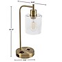Lavish Home 16.14" LED Table Lamp with USB Ports, Gold (72-LMPDKIND-1G)~#|#~D413A0F5-F269-4254-A2D7DD16B13A56AB_sc7