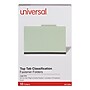 Universal Recycled Reinforced Pressboard Classification Folder, 3" Expansion, Legal Size, Green, 10/Box (UNV10296)~#|#~D41D1399-7C30-475B-AF6C6E927D8024AF_sc7