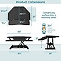 VersaDesk PowerPro 36"W Electric Adjustable Standing Corner Desk Converter, Black (VT77136330101)~#|#~D4394031-9209-43CB-B8E16556F895E394_sc7