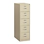 HON 310 Series 5-Drawer Vertical File Cabinet, Legal Size, Lockable, 60"H x 18.25"W x 26.5"D, Putty (HON315CPL)~#|#~D43F99A5-7DFF-4927-B07DF6C4F98D1B55_sc7