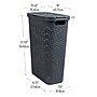 Mind Reader 10.57-Gallon Laundry Hamper with Lid, Plastic, Gray (40HAMP-GRY)~#|#~D4420B43-5328-468A-A2617A540A119E70_sc7