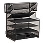 Mind Reader Metal Mesh Desk Organizer, Black (MSUP7C-BLK)~#|#~D4512884-2FE3-401B-BAC5061DAA9D1D5F_sc7